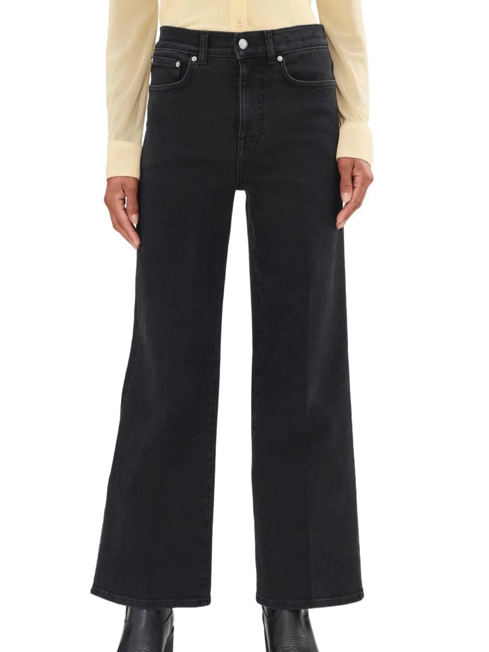 Madewell “The Wide Leg” black jeans
